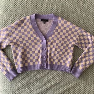 Witty Fox Checkered Cardigan